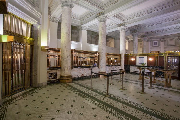 Historic bank lobby renovation