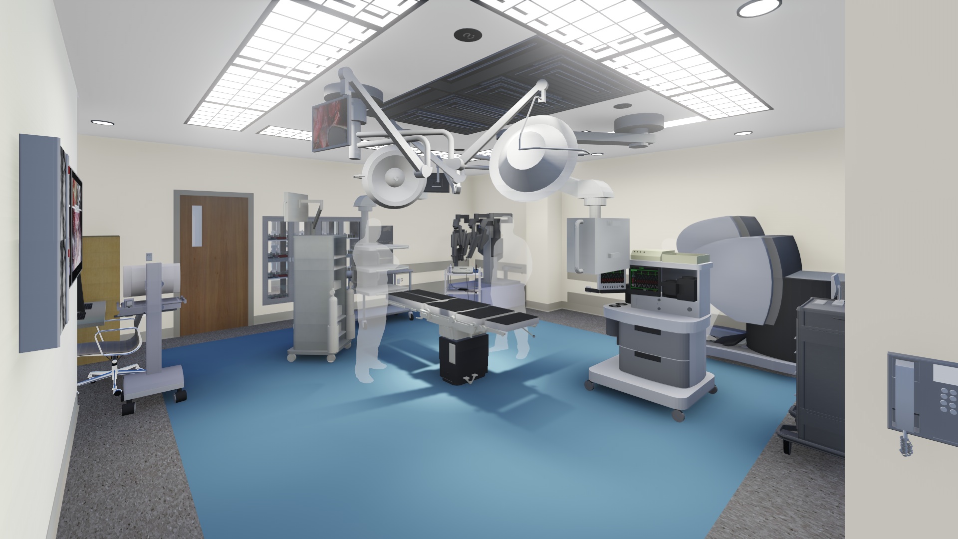 operating room visualization prior to construction